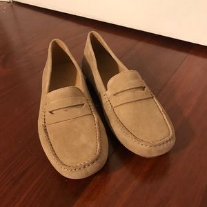Tan loafers size 10
